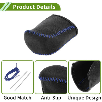 Car Gear Shift Knob Cover for Lexus NX300 2014-2021 - Pebbled Black Blue