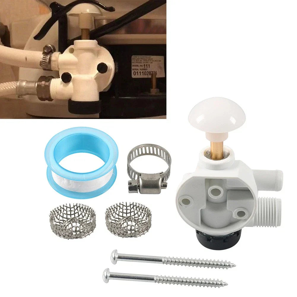 Upgraded Toilet Water Valve Assembly for Dometic Sealand (Fits 385314349)