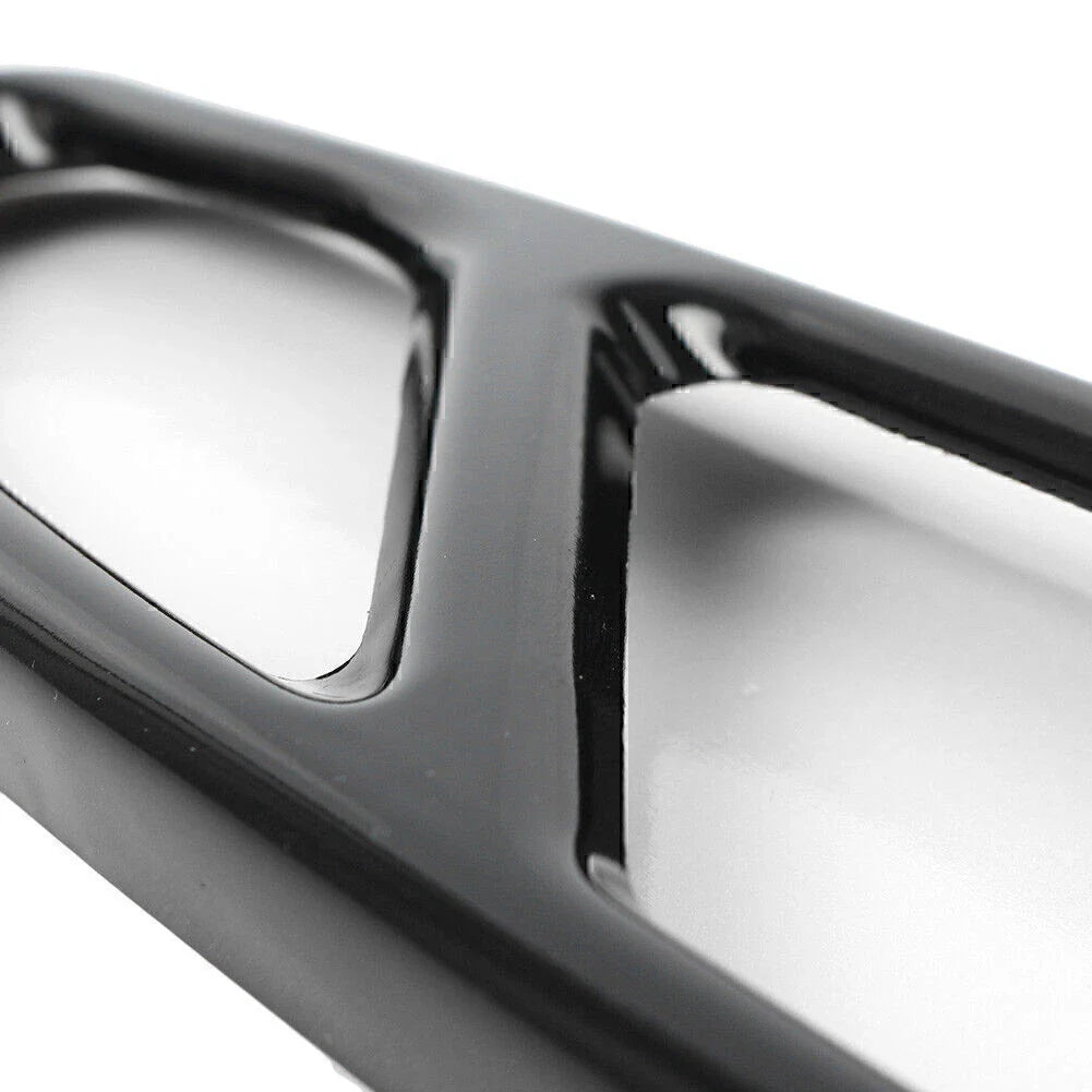 Black Exhaust Muffler Pipe Cover Trim for Benz GLC C E Class (2015-2023)