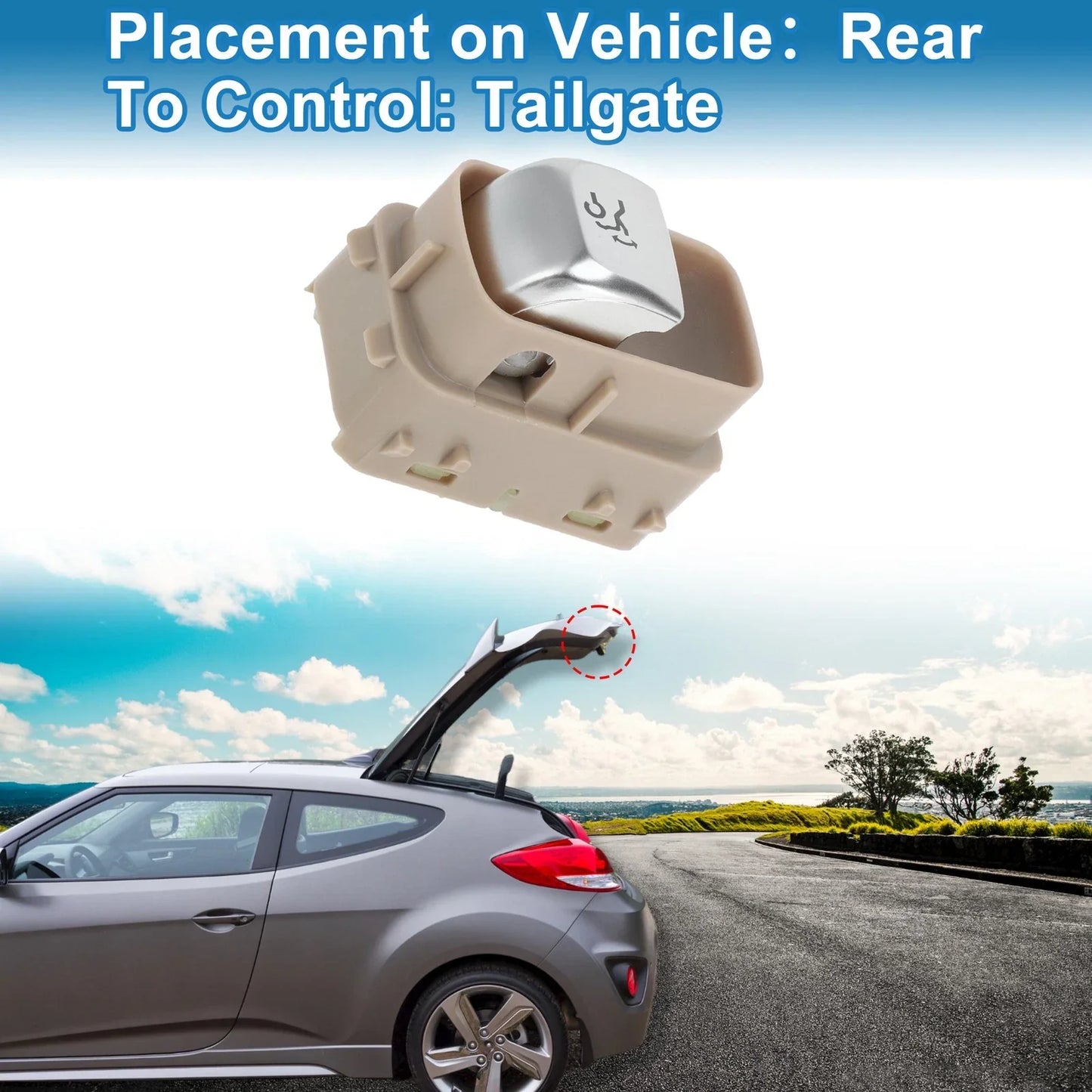 Trunk Release Switch for Mercedes C300 C400 C63 AMG Beige (2015-2019)