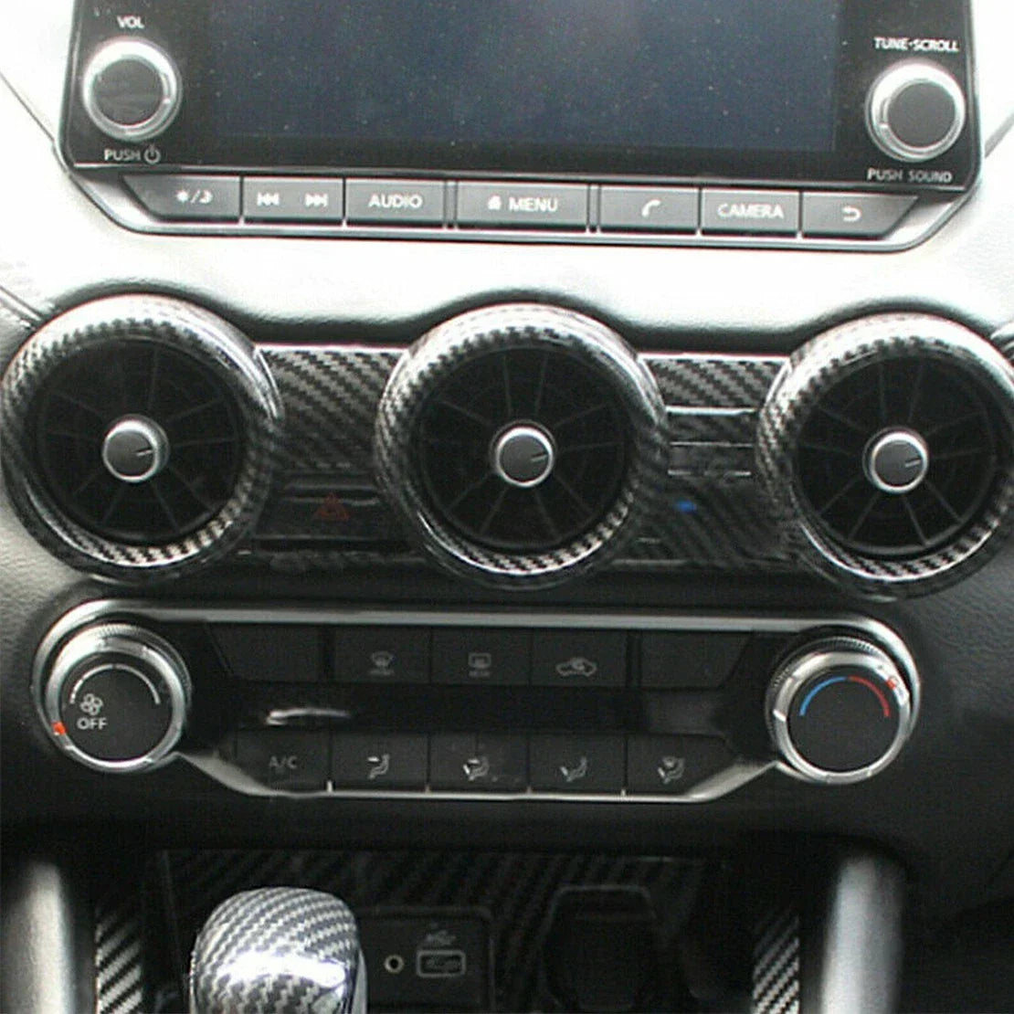 Carbon Fiber Style Center Air Vent Cover for Nissan Sentra (2020-2022)
