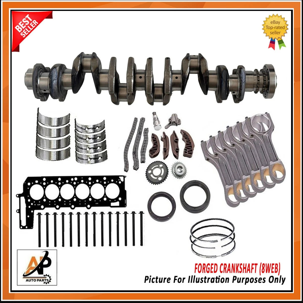 Forged Crankshaft Replacement for BMW X3 X5 X6 3.0 Diesel (2004–2013)