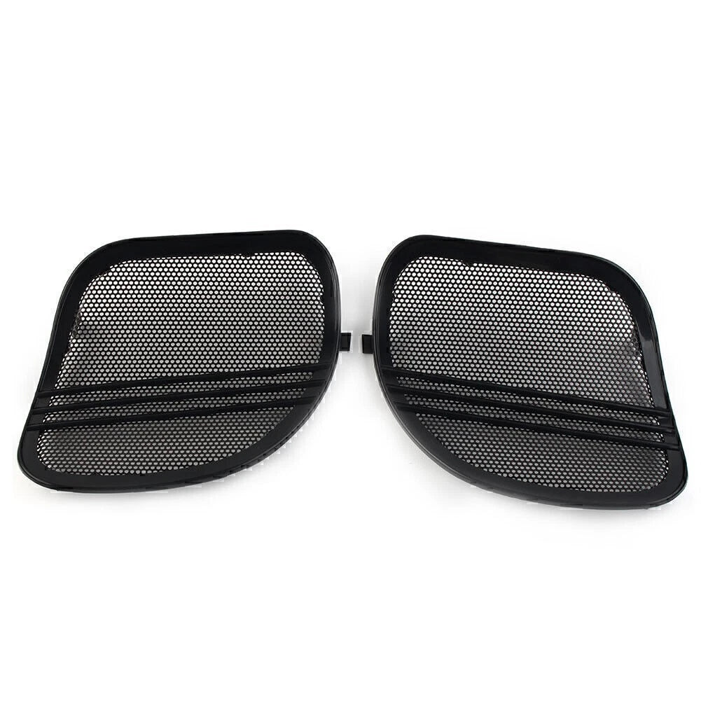 Tri-Line Speaker Grills Covers for Harley Road Glide (2015-2022) Black