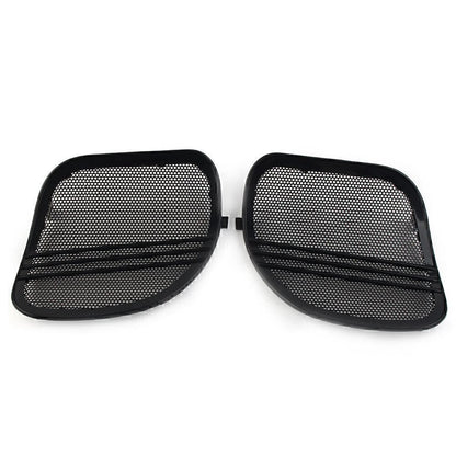 Tri-Line Speaker Grills Covers for Harley Road Glide (2015-2022) Black