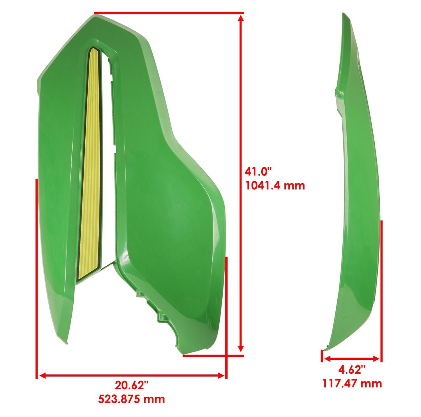 Caltric Left Hood Panel Replacement for John Deere X500 X530 (2005–2020)
