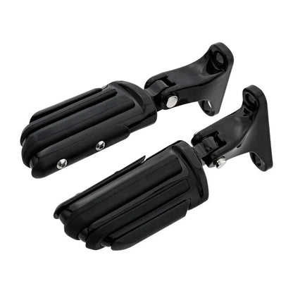 Black Rear Passenger Footpeg Pegs for Harley Road Glide (1993-2025)