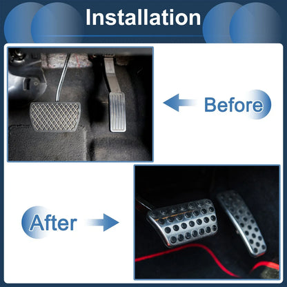 Manual Footrest Pedals Cover for Mercedes Benz C Class (2007-2014)