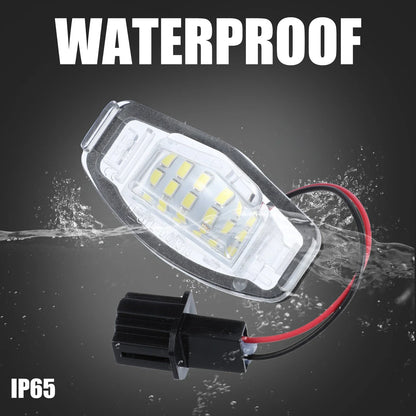 2 x LED License Plate Lights for Honda Acura