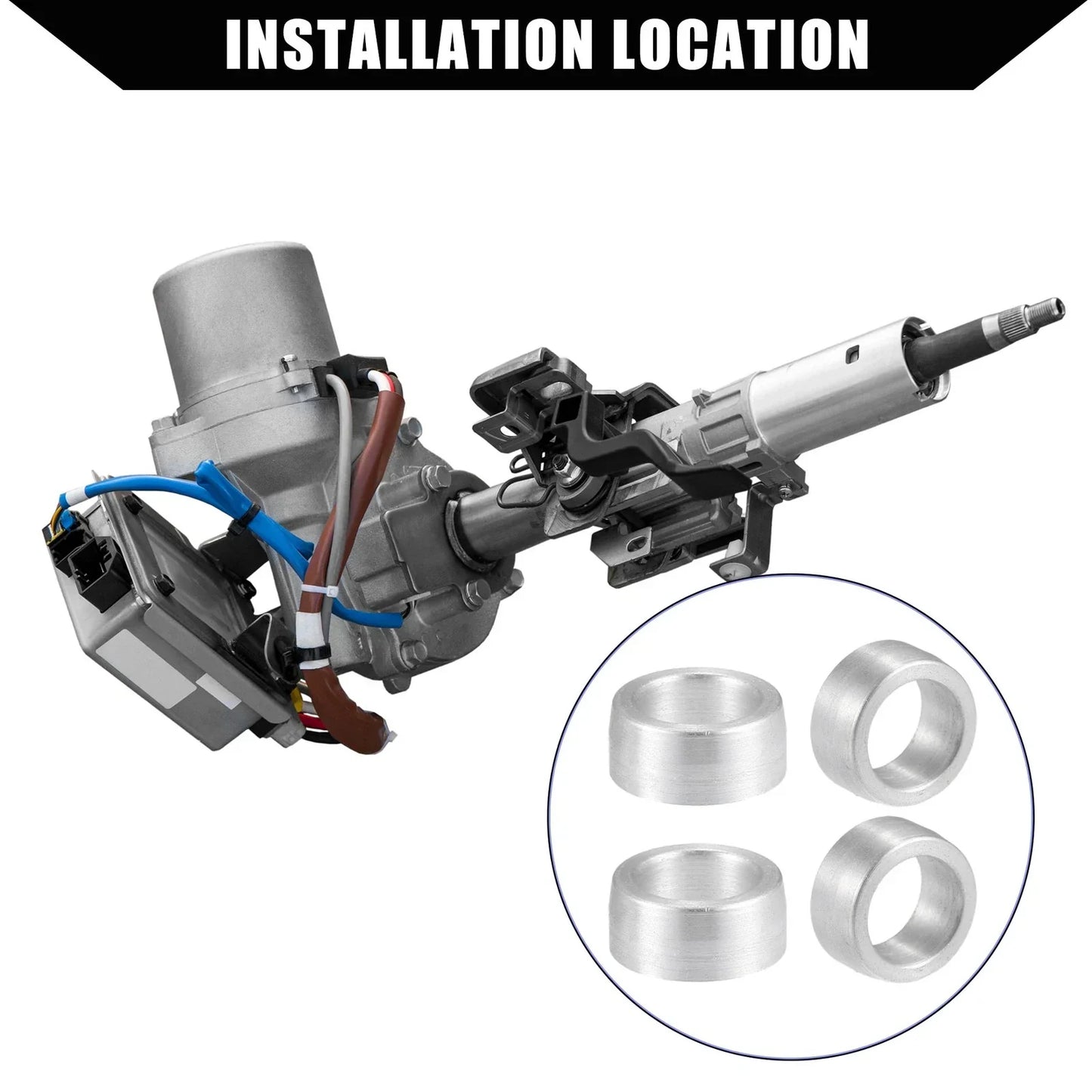 Intermediate Steering Shaft Bushings for Dodge Ram 1500 2500 (2002-2010) - 4 Pcs