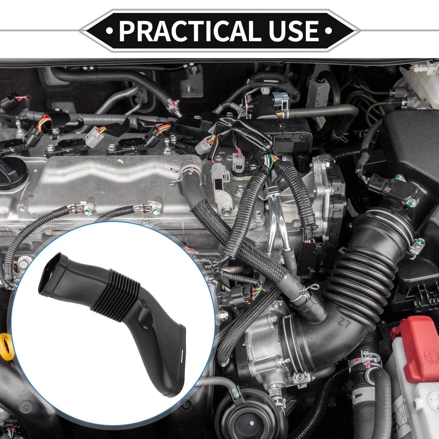 Intake Hose for Mercedes-Benz C63 AMG, Black (2008-2015)