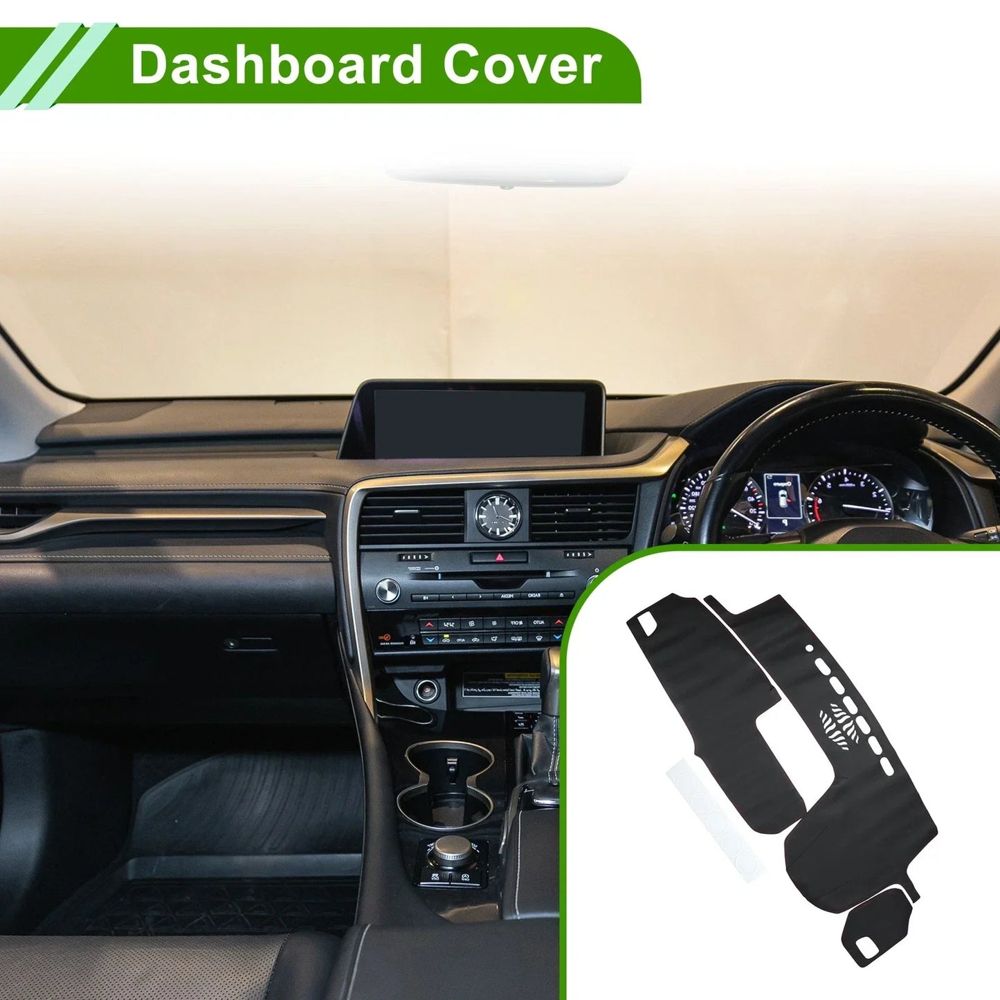 Dashboard Cover Mat for Lexus RX350 2016-2019 - Black Red