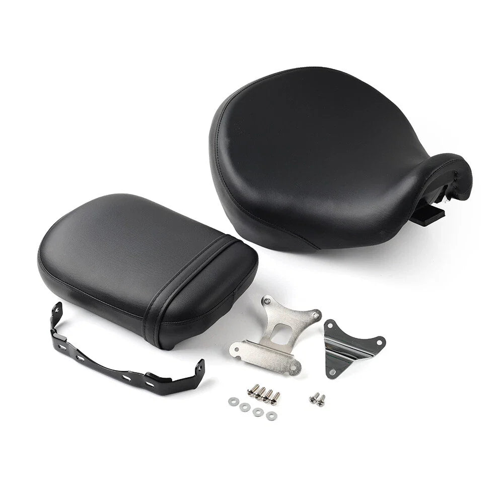 Black Front Driver & Rear Passenger Seat for Honda Shadow Aero VT750C (2004-2024)