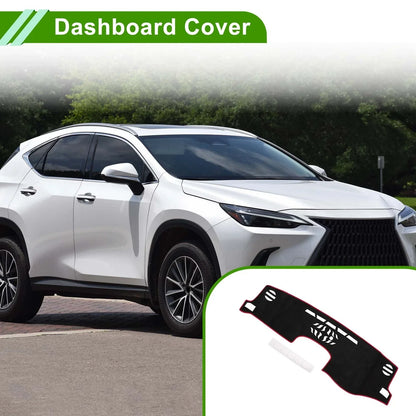 Dashboard Cover Mat for Lexus NX200T/NX300/NX300h (2014-2020) Black Red