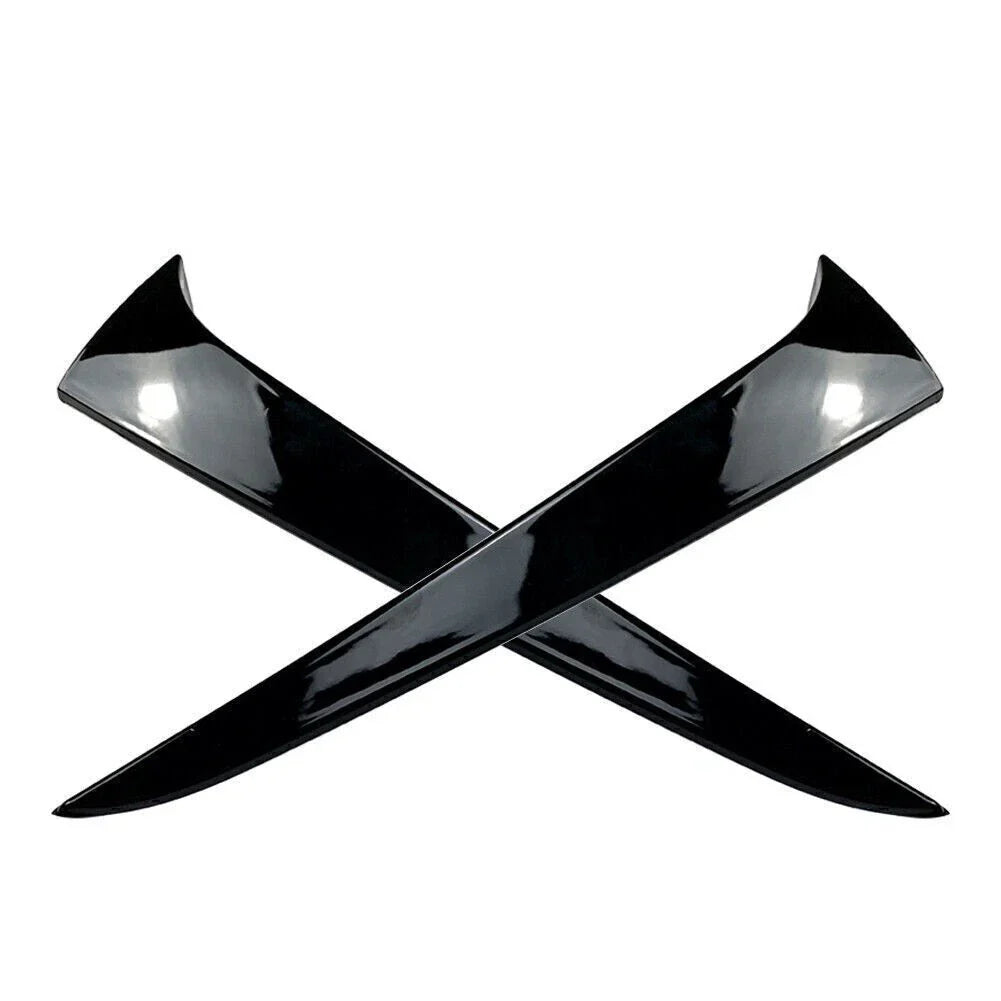 Gloss Black Rear Window Side Wing Trim Covers for Skoda Kamiq (2019-2023)