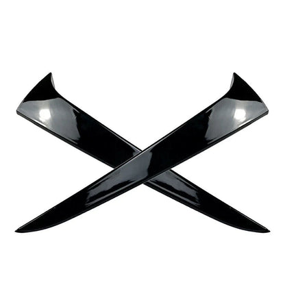 Gloss Black Rear Window Side Wing Trim Covers for Skoda Kamiq (2019-2023)