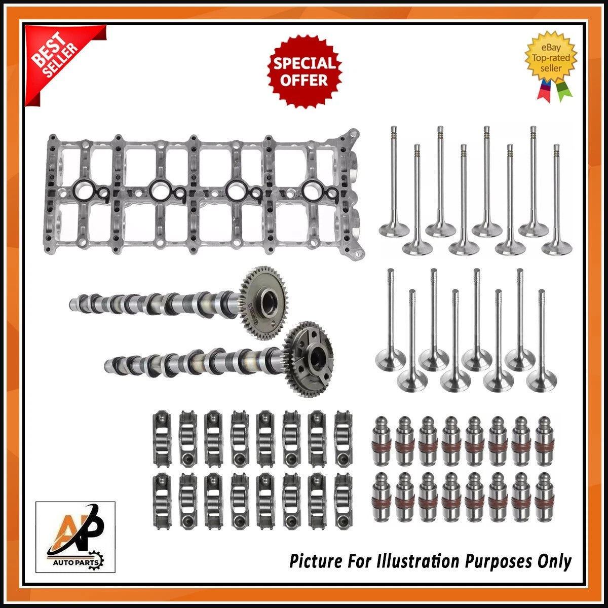 Complete Cam Carrier Kit with Engine Valves for BMW 2.0L Diesel N47 (2007–2016)