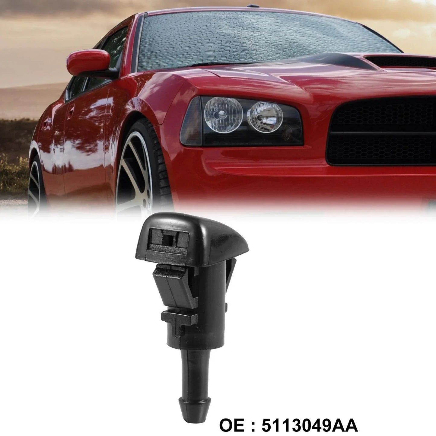Windshield Washer Sprayer Nozzle for Chrysler Dodge (2011-2023)