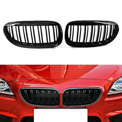 Front Bumper Upper Grill Mesh Grille Trim for BMW E63 M6 E64 M6 (2006-2010)