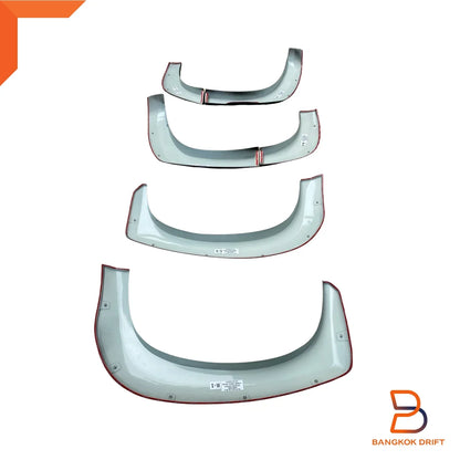Bolted Nuts Matte Black Fender Flare Arch for Mitsubishi Pajero Sport (16-19)