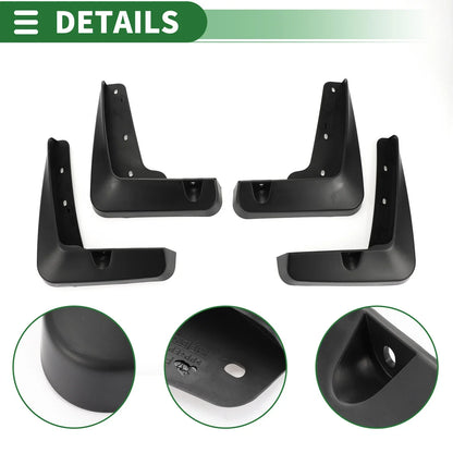 Mud Flap Splash Guard Set for Lexus ES350 Base Sedan (2013-2018)