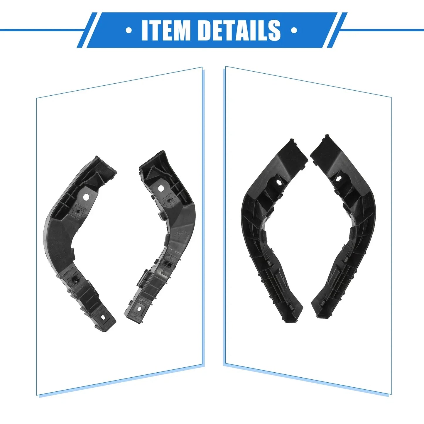 Front Bumper Brackets 2 x Support Covers for Hyundai Elantra (2008-2010)