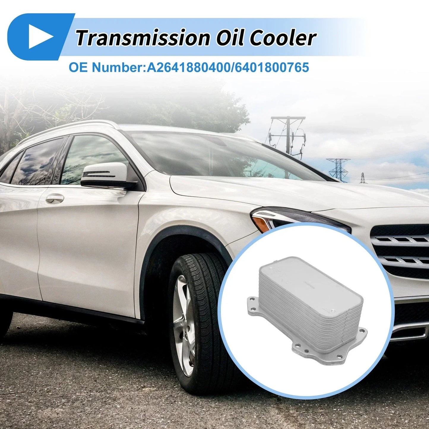 Engine Oil Cooler for Mercedes-Benz C300 (2019-2023) 1 x A2641880400/6401800765