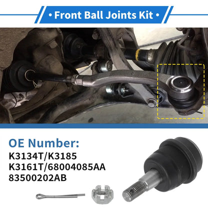 2 x Front Lower Ball Joints for Dodge Ram 1500 (1994-2001)
