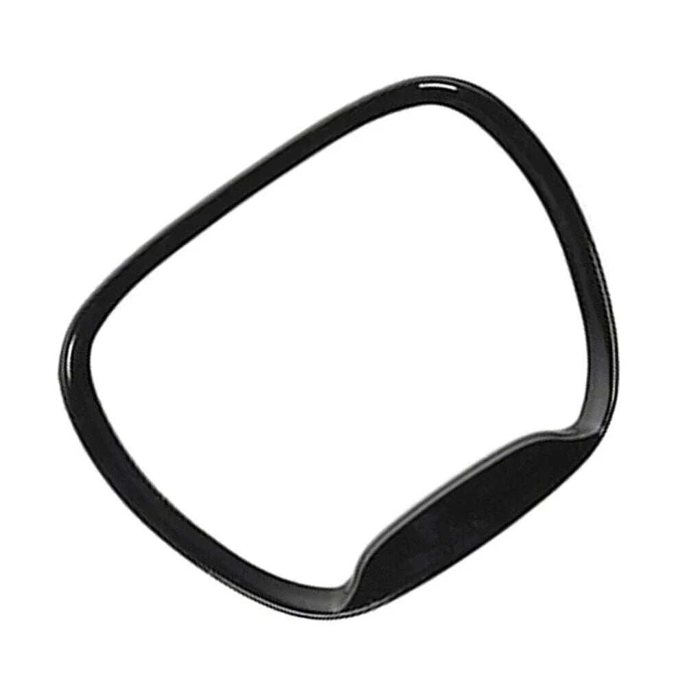 Black Steering Wheel Center Ring Cover Trim for Dodge Challenger Charger (2015-2019)
