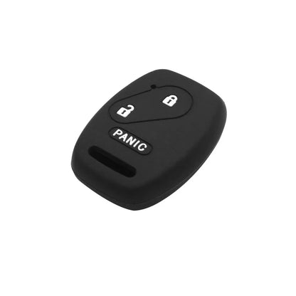 Black Silicone 2 x Button Remote Key Cover Case for Honda