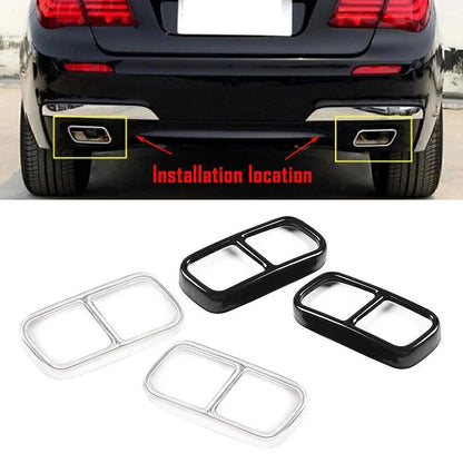 Tail Muffler Exhaust Pipe Cover Trim for BMW 7 Series (2009-2014)