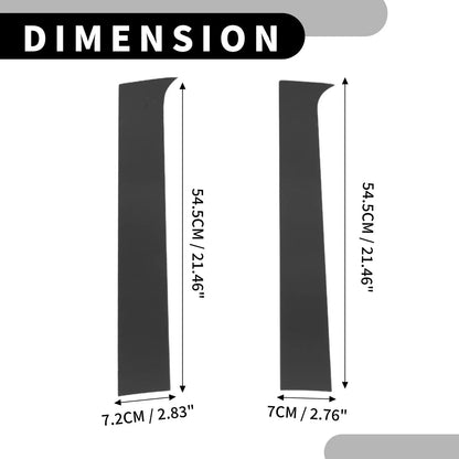 4 x Car Pillar Window Trim Covers for Dodge Ram 1500 (2002-2008) Black