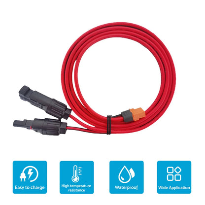 Solar Connector to XT60i Adapter Cable for Solar Panel