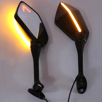 LED Turn Signal Side Mirrors for Honda CBR600RR CBR1000RR (2004-2007)