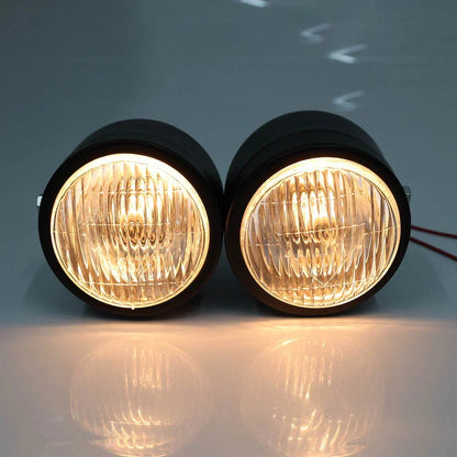 Twin Headlight Dual Lamp for Motorcycle Dirt Bike Street Fighter Universal