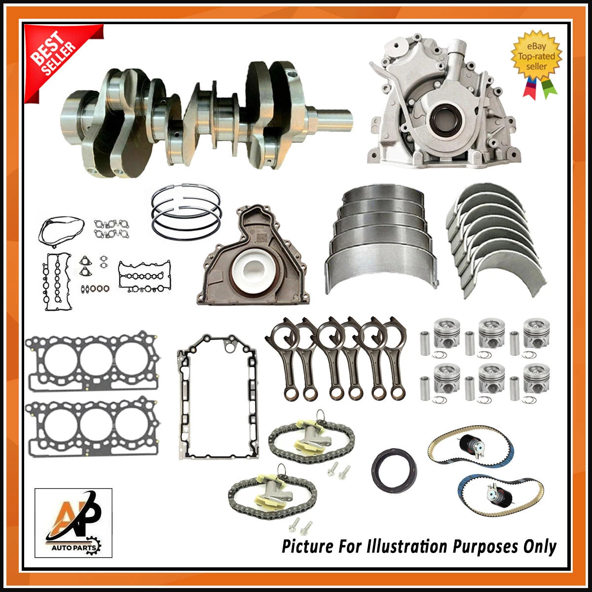Forged Crankshaft Rebuild Kit for Land Rover Range Rover Jaguar 3.0D (2000–2009)
