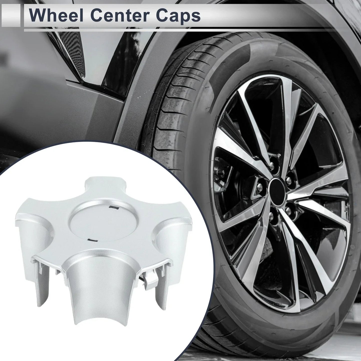 Wheel Center Caps for LEXUS LS430 (2001-2006) Silver Tone Plastic 1 x Pc
