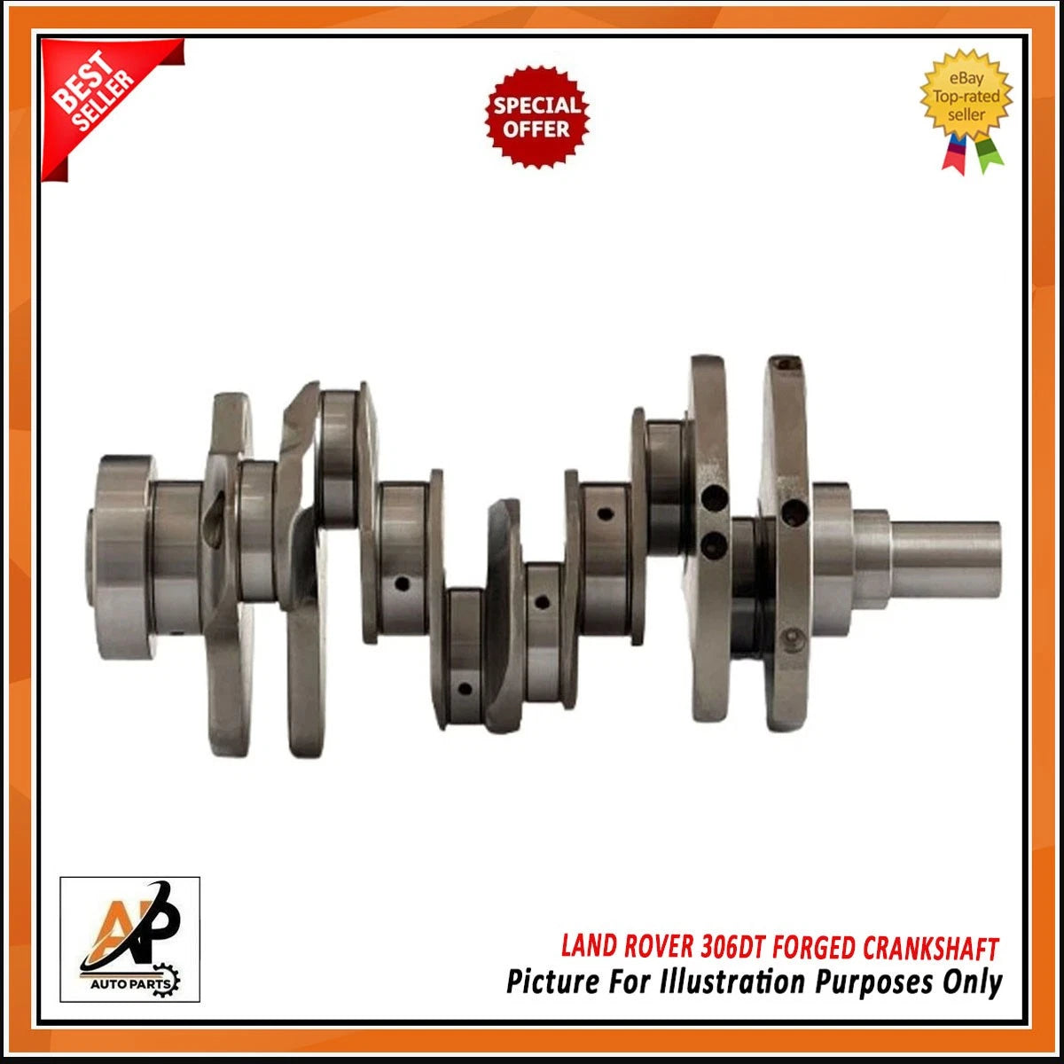 Forged Crankshaft Heavy Duty for Land Rover Range Rover 3.0D (2005–2013)