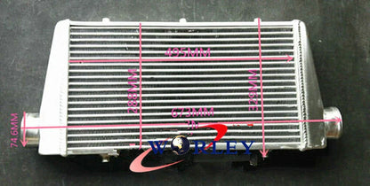 Universal Aluminum Turbo Intercooler 500x290x62mm 3" Inlet/Outlet