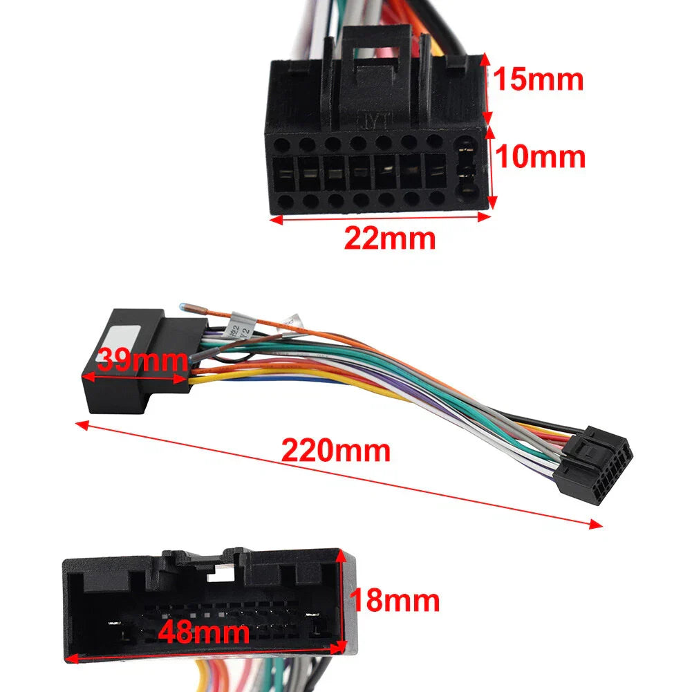 16PIN Car Audio Wiring Harness Adapter for Ford F150 Focus Edge Fusion Escape