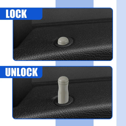 2 x Car Door Lock Rod Knobs Gray for Honda Civic (1996-2000)
