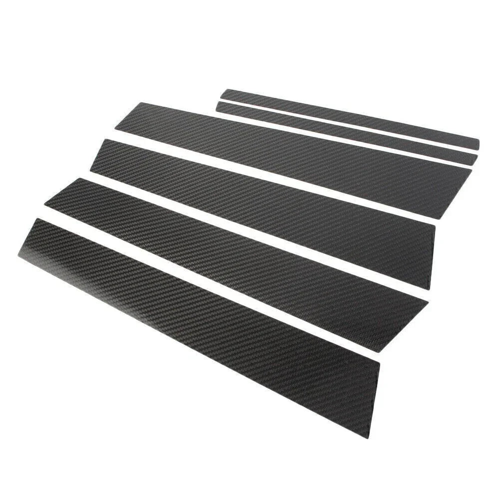 6PCS Carbon Fiber Door Window Trim Pillar Posts for BMW 3 Series (2013-2018)