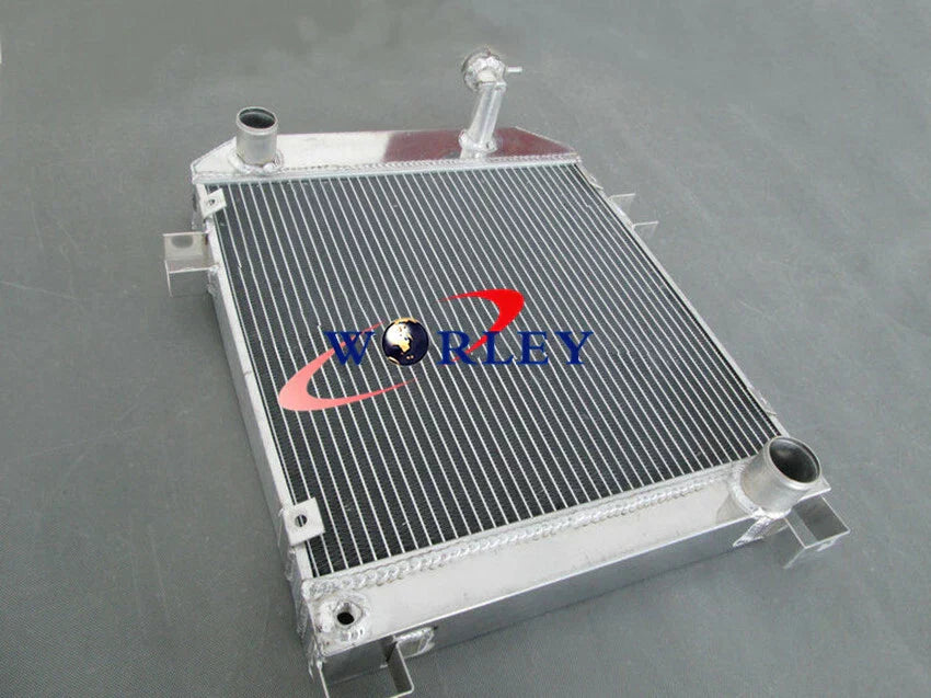 Aluminum Radiator + Fan for Jaguar MK2 2.5 & Daimler V8 (1962-1967)