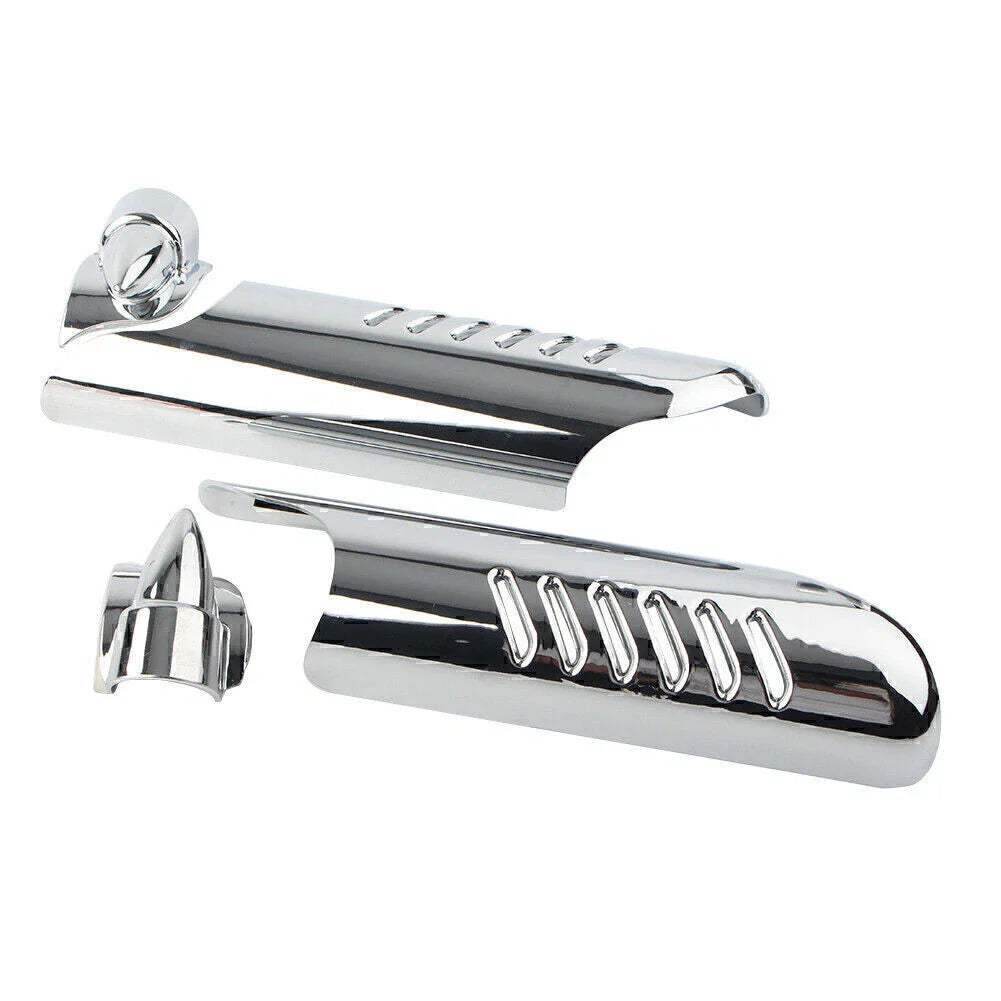 Chrome Fork Lower Leg Deflectors for Harley Touring FLHT (2000-2013)