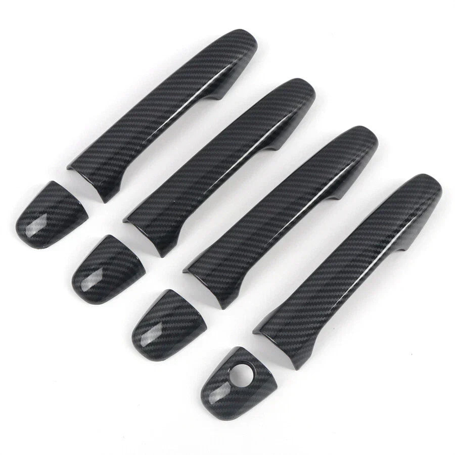 Carbon Fiber Look Exterior Door Handle Cover Trim for Subaru WRX STi (2015-2021)