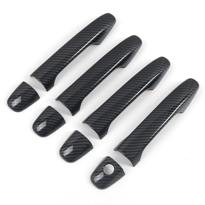 Carbon Fiber Look Exterior Door Handle Cover Trim for Subaru WRX STi (2015-2021)