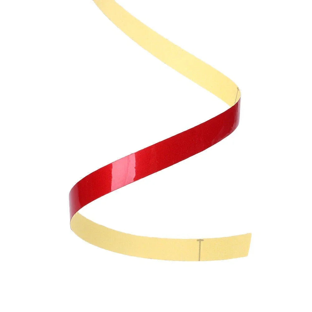 Reflective Sticker Tape Body Stripe Decal 16.40ft x 0.39in Red
