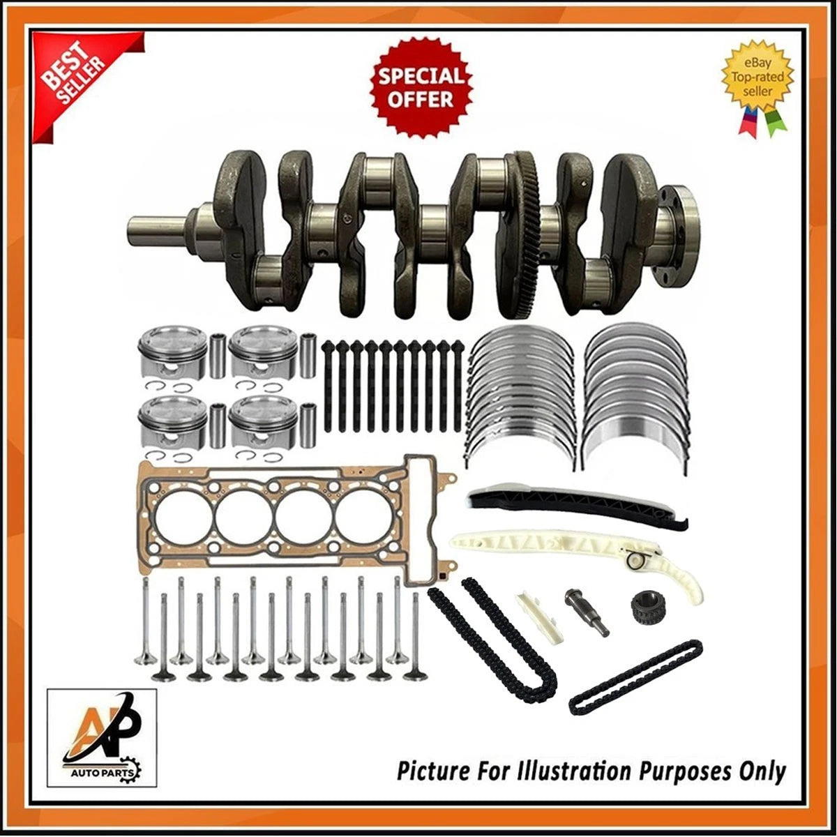 Engine Rebuild Kit for Mercedes-Benz E-Class M264.920 2.0L (2017–2024)