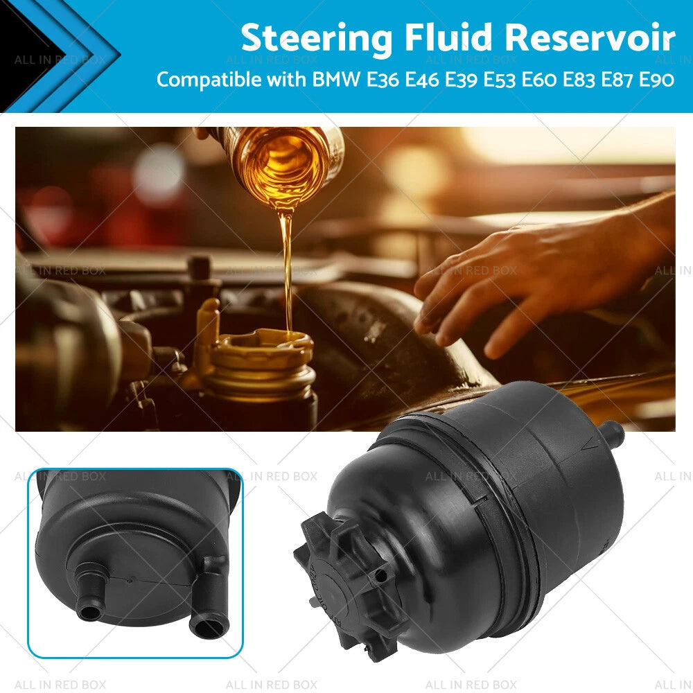 Power Steering Fluid Reservoir for BMW E36 E46 E39 E53 E60 E83 E87 E90 (1992-2013)