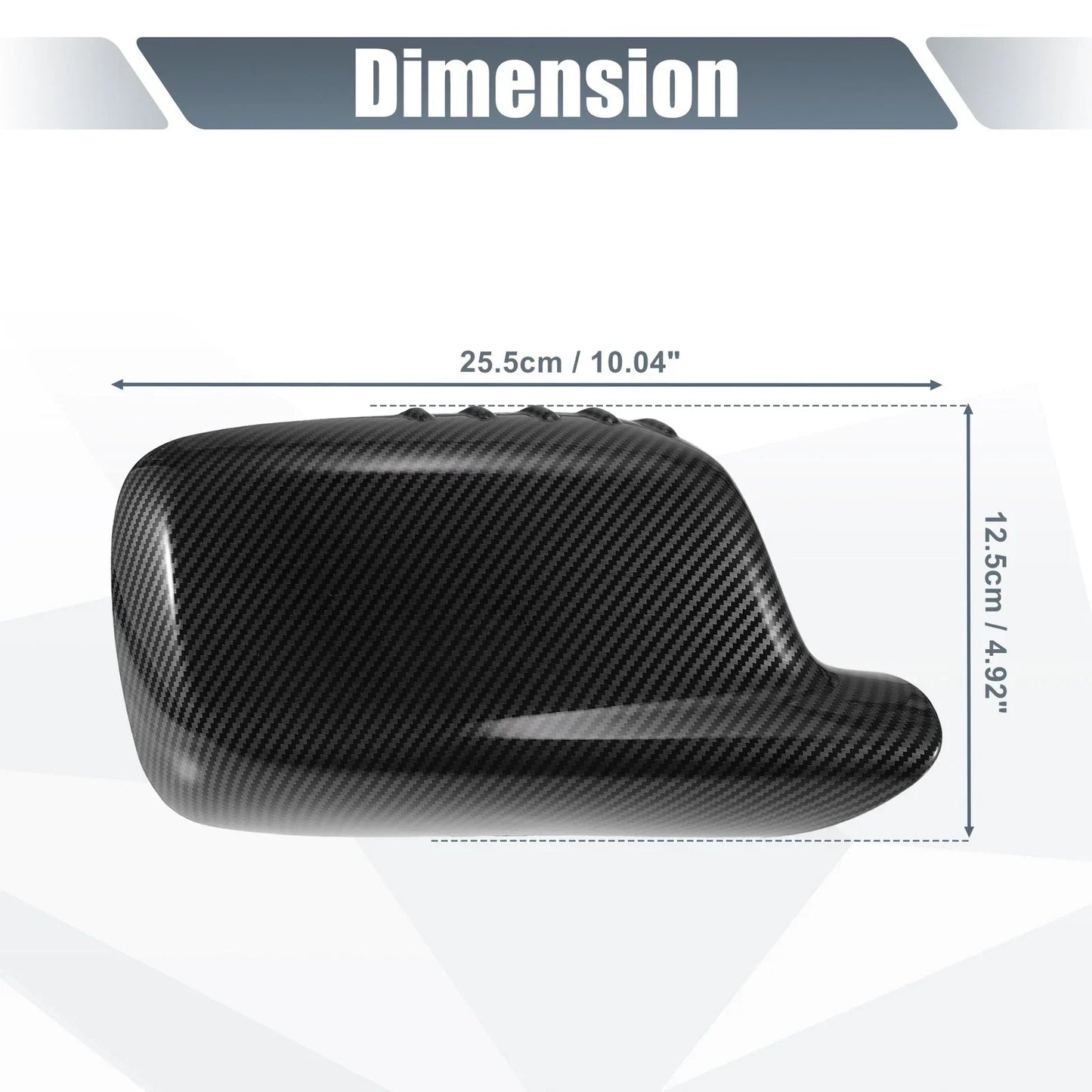 Rearview Mirror Cover Cap Black Carbon Fiber for BMW 3 Series 7 Series