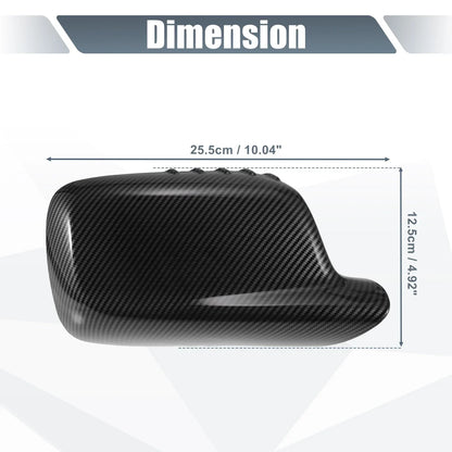 Rearview Mirror Cover Cap Black Carbon Fiber for BMW 3 Series 7 Series